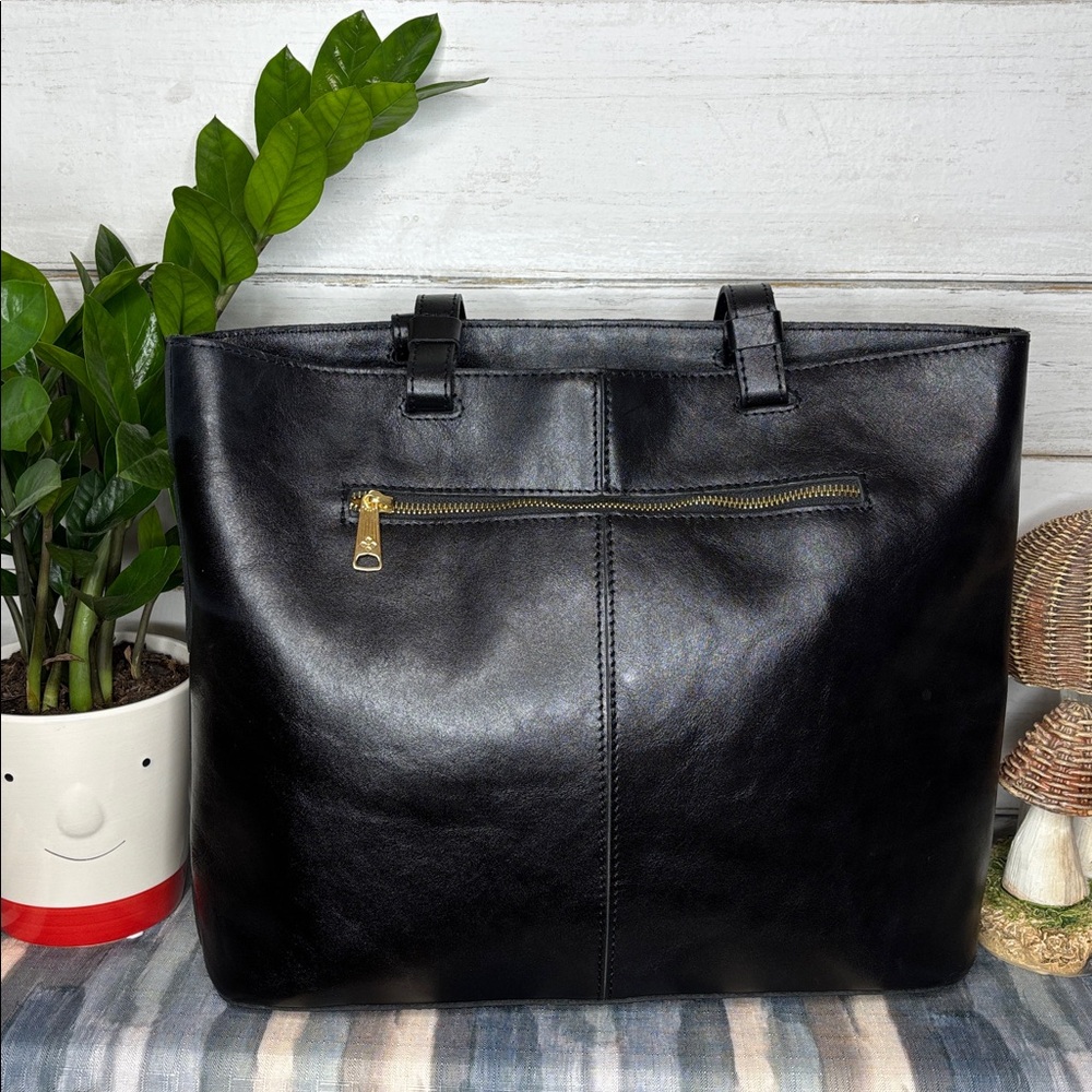 Patricia Nash Black Leather Tote - Picture 6 of 8